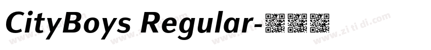 CityBoys Regular字体转换